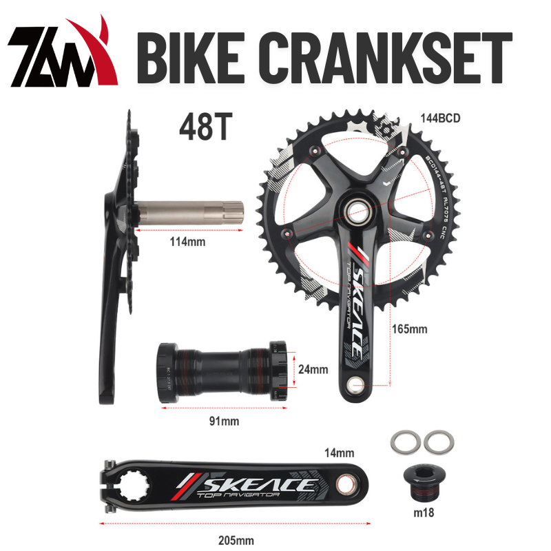 Mountain Biking Track - Conjunto de manivela de bicicleta de