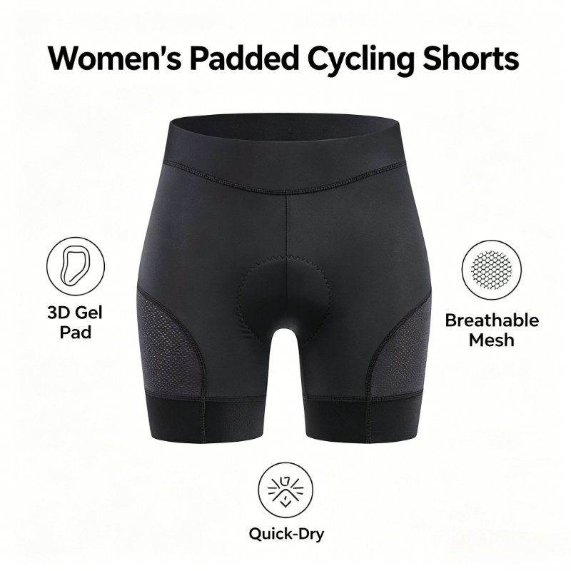 Mountain Biking Shorts Women - Shorts de Ciclismo Femininos com Almofada