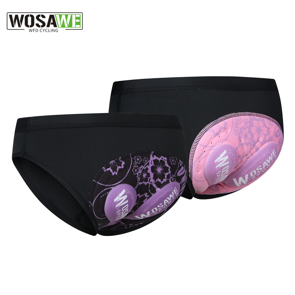 Mountain Biking Shorts Women - Wosawe mulheres ciclismo roupa interior 3d