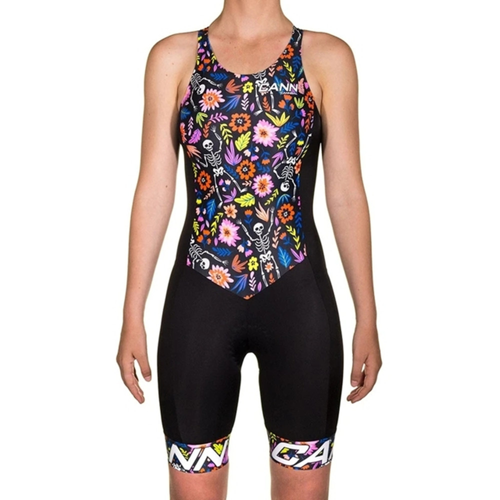 Mountain Biking Track - Cannibal triathlon feminino sem mangas terno