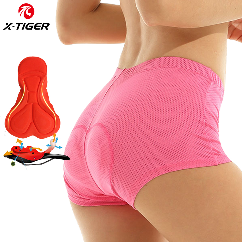 Mountain Biking Shorts Women - X-TIGER roupa interior de ciclismo feminina