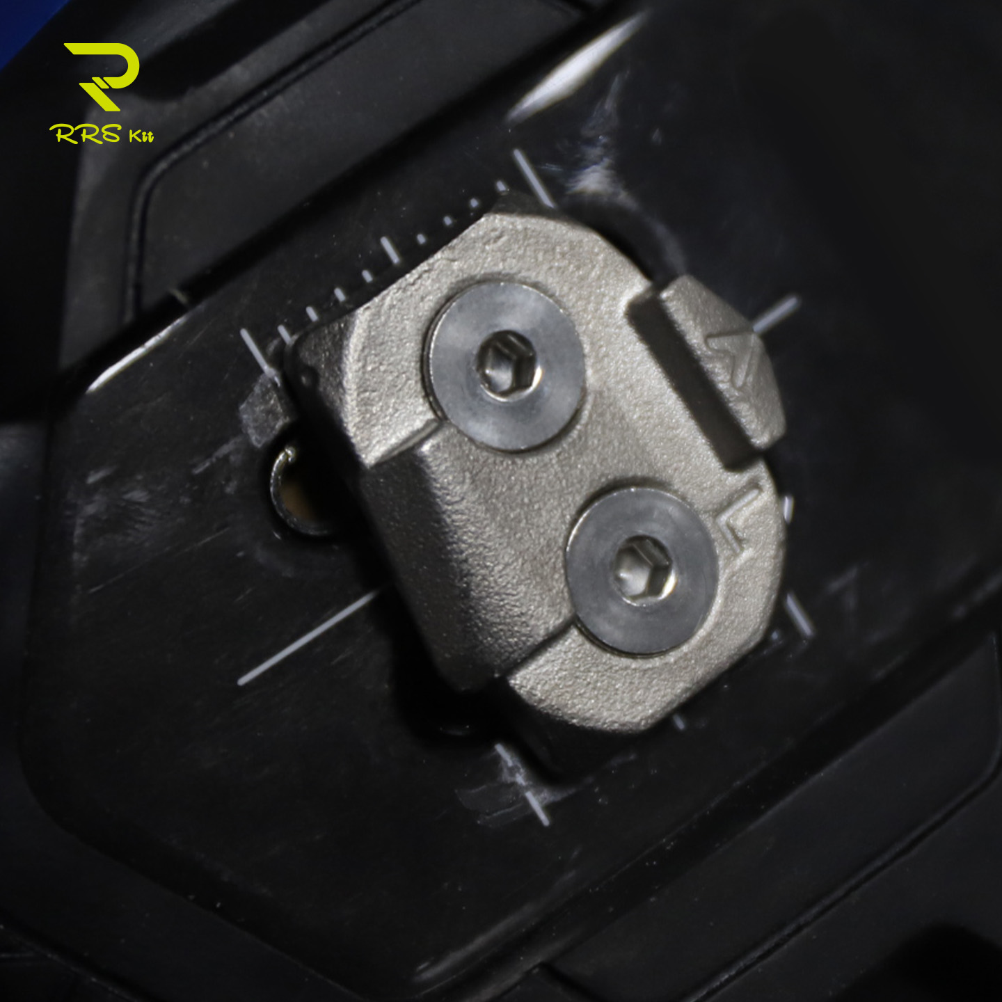 Mountain Biking Shoes - Placa de Bloqueio de Aço Inoxidável