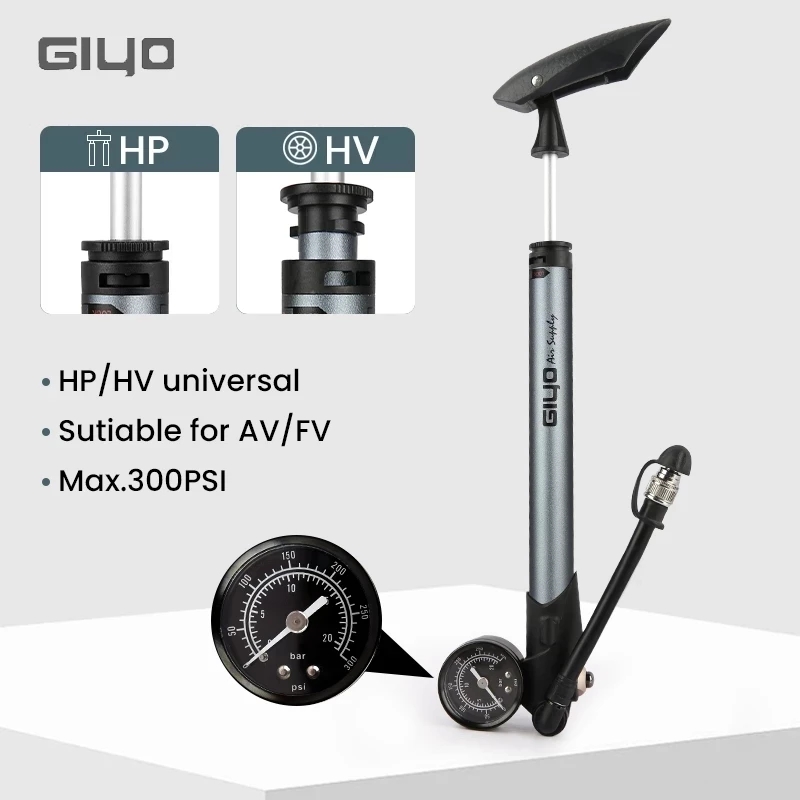 Mtb Fork Air - Bomba de Ar Manual Giyo GS-41P