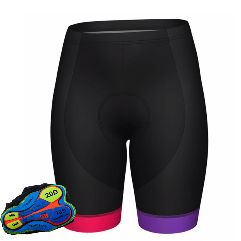 20d gel almofada bicicleta col - Mountain Biking Shorts Women avaliação e preço