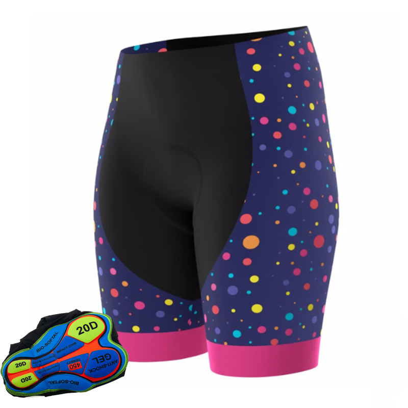 20d gel almofada bicicleta col - Mountain Biking Shorts Women avaliação e preço