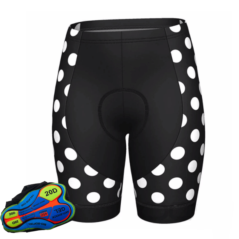 20d gel almofada bicicleta col - Mountain Biking Shorts Women avaliação e preço