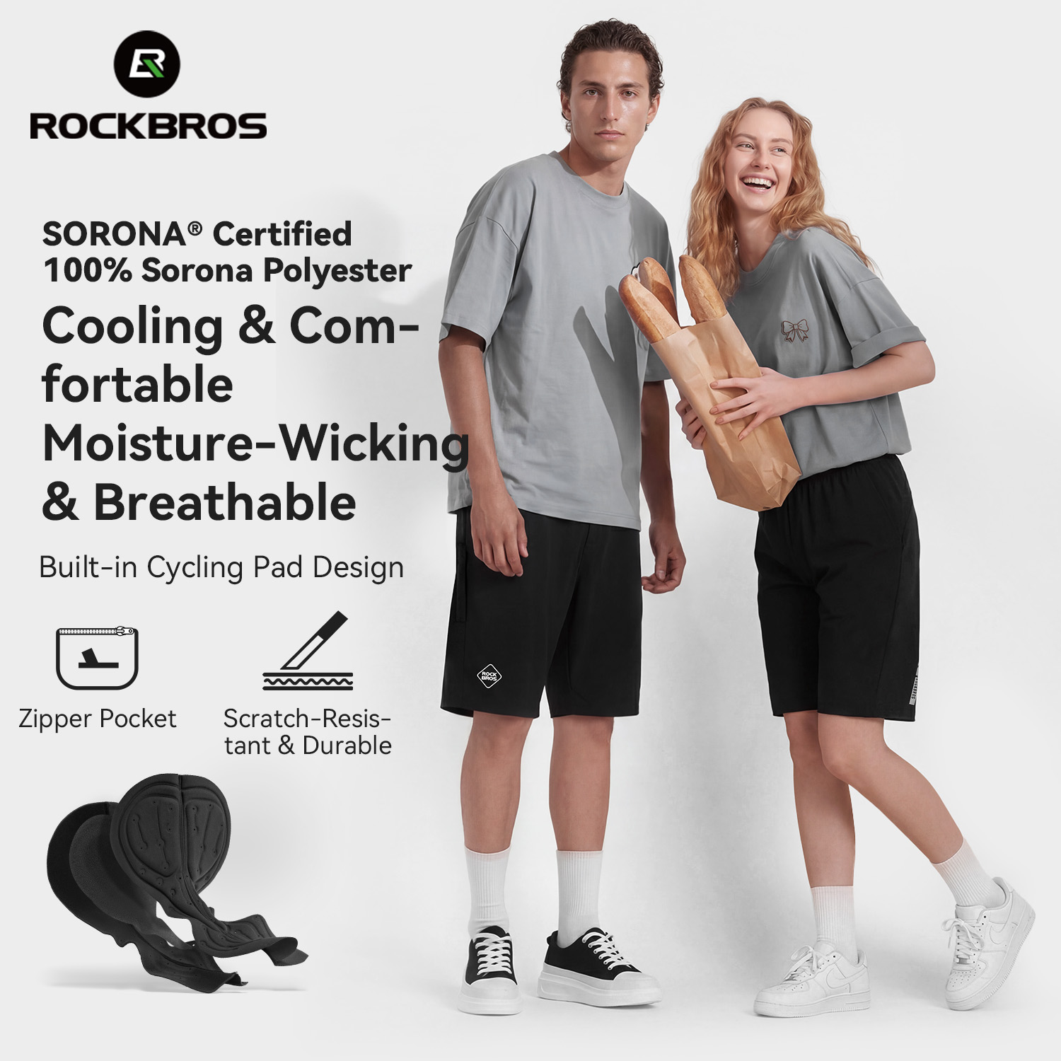 Calças de Ciclismo ROCKBROS pa - Mountain Biking Shorts Women avaliação e preço